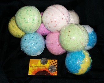 Bath Bombs 9 oz XL Assorted Bath Bombs - Huge Bath Bombs - Giant Bath Bombs - Bath Bomb - Jumbo Bath Bombs - Spa Party Favor