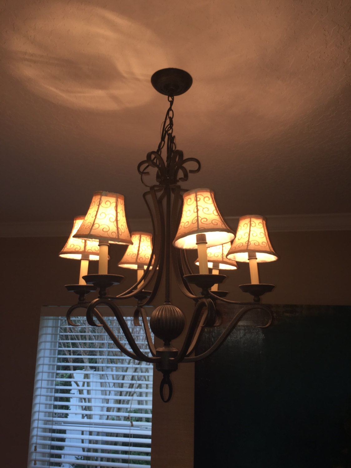 Wrought Iron Dining Room Chandelier