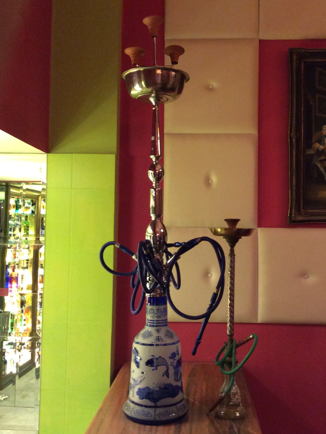 The Giant Big Huge Hookah Shisha narghileh with 4 pipes