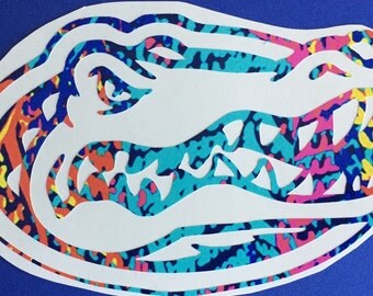 Florida Gator decal/Lilly inspired Florida decal