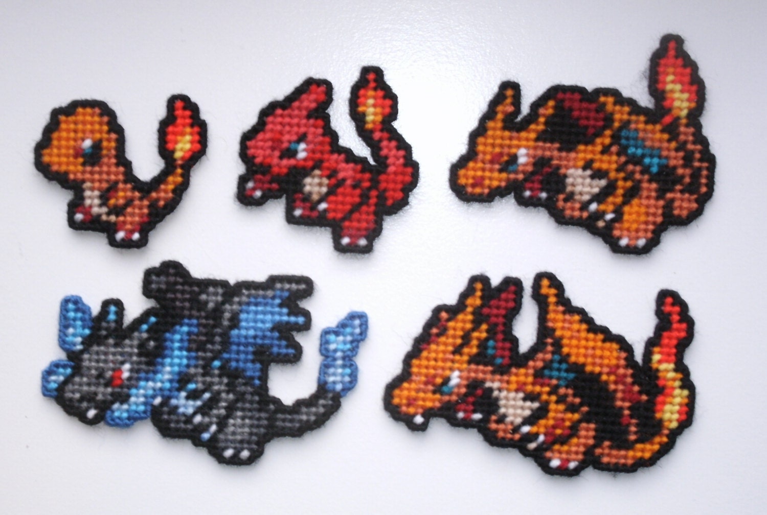 Charmander Charmeleon Charizard: Pokemon Plastic Canvas