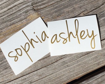 Name Decal | Personalized Name Decal | Any Word Sticker | Custom Decal | Yeti Cup Decal | Car Decal | Vinyl Decal | Bridesmaid Decal