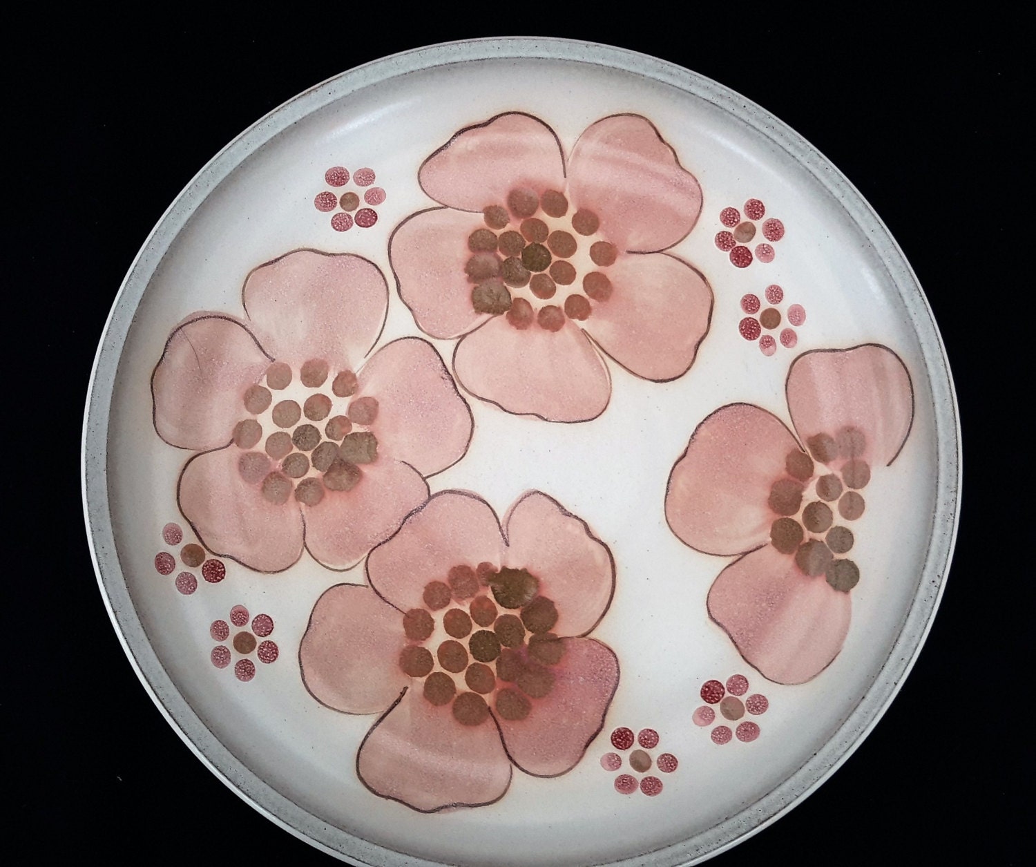 Vintage Denby Gypsy English Pottery Dinner Plate Retro