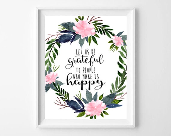 Items similar to Be Grateful Printable, Be Grateful Print, Let Us Be ...
