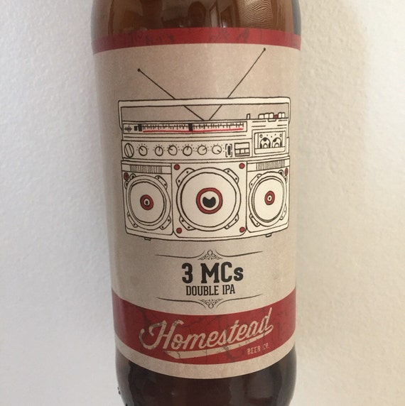 Homestead Beer Co. 3 MCs Repurposed Craft Beer Candles