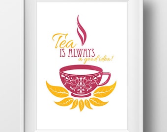 Tea time quotes | Etsy