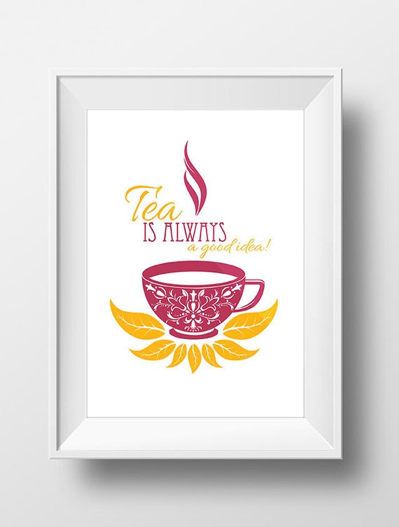 Items similar to There is always time for tea | Tea quote ...