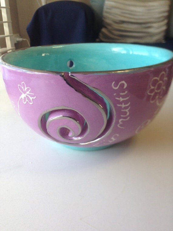 etsy ceramic yarn bowl