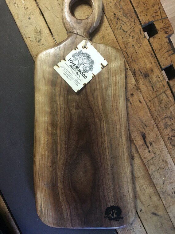 Handcrafted cutting board made from black walnut by lovewoodCo