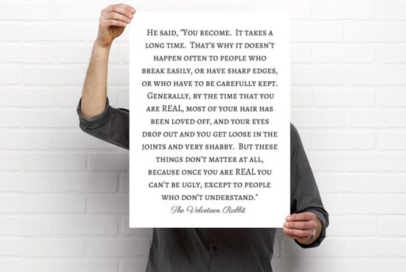 Poster Printable The Velveteen Rabbit Nursery Art Printable