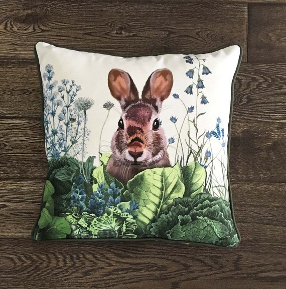 rabbit pillow cover