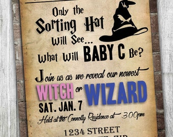 Harry Potter Gender Reveal It's a Girl Party Poster