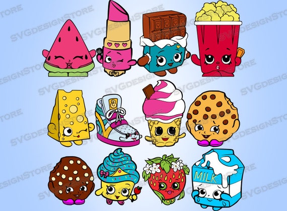 Download SHOPKINS SVG 12 pack design files svg eps dxf by ...