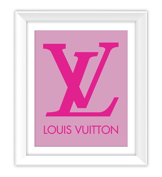 Louis Vuitton Print Pink Louis Vuitton Logo by ColorLab2016
