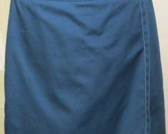 1960s-1970s Dark Blue Koratron Skort by Koret Of California Size 10