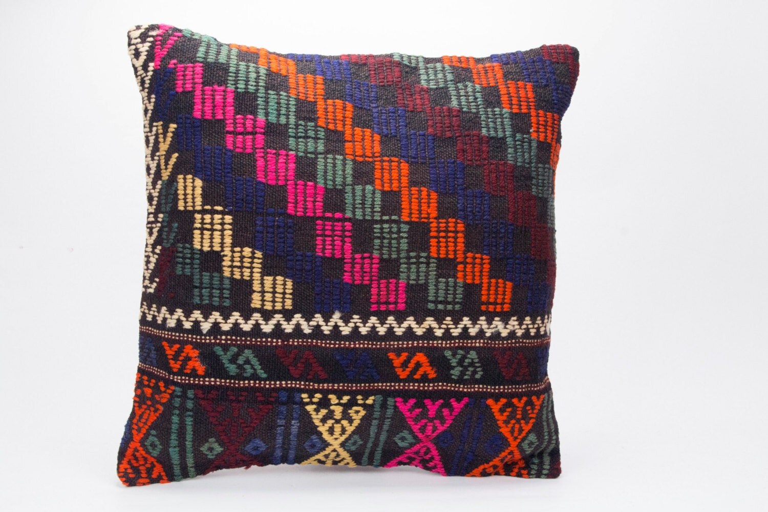 Kilim Cushion Cover Kilim Pillow Cover 20x20 inch by