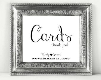 Cards Personalized Wedding Sign Printable In A Stylish Font CWS111_22