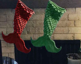 Mermaid Tail Christmas Stocking