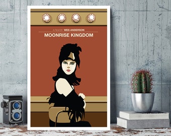Moonrise Kingdom, Suzy, Wes Anderson, Minimal Movie Poster.