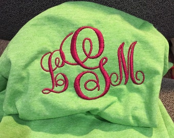 monogram tee shirts