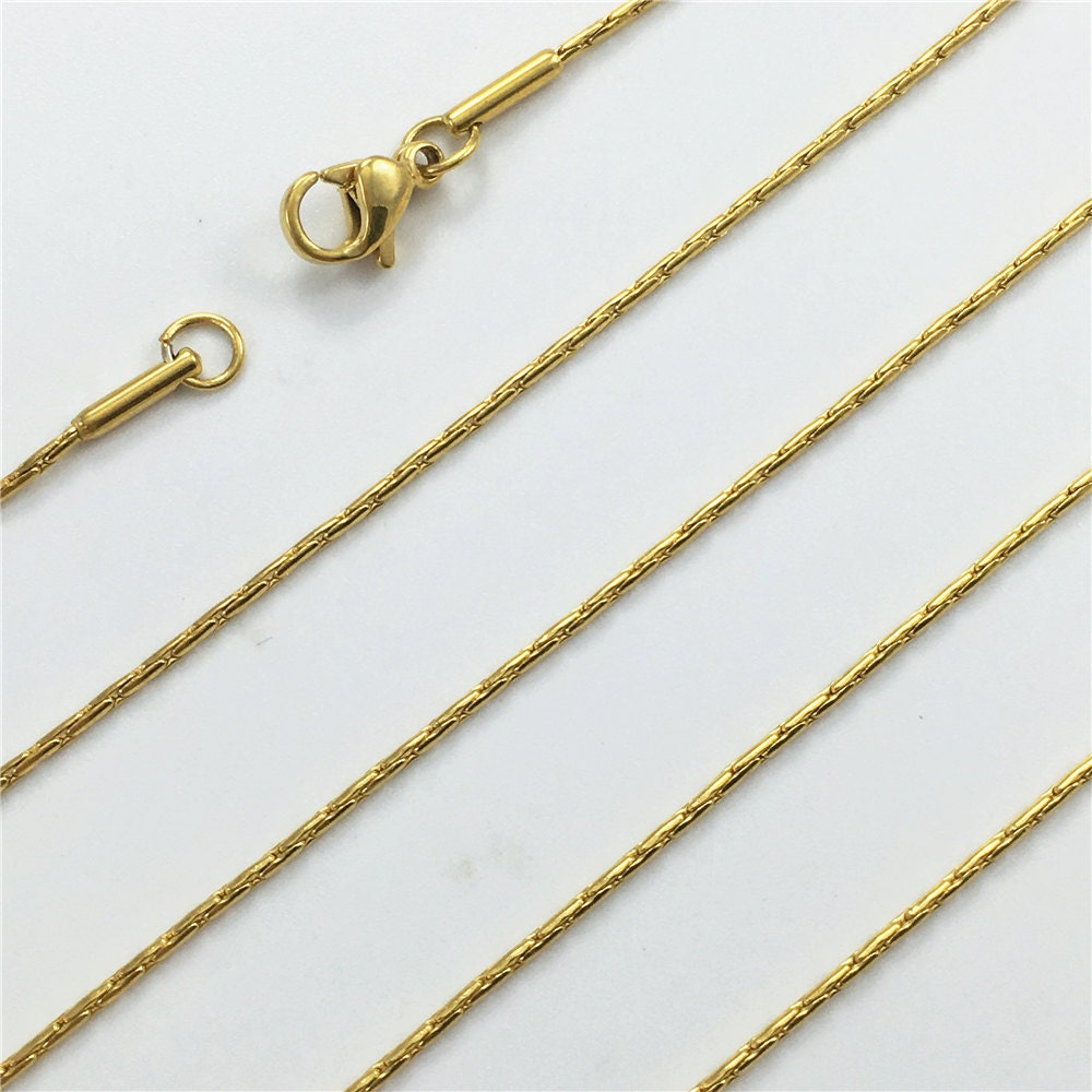 0.8mm Gold Plated Stainless Steel Chain Stainless Necklaces