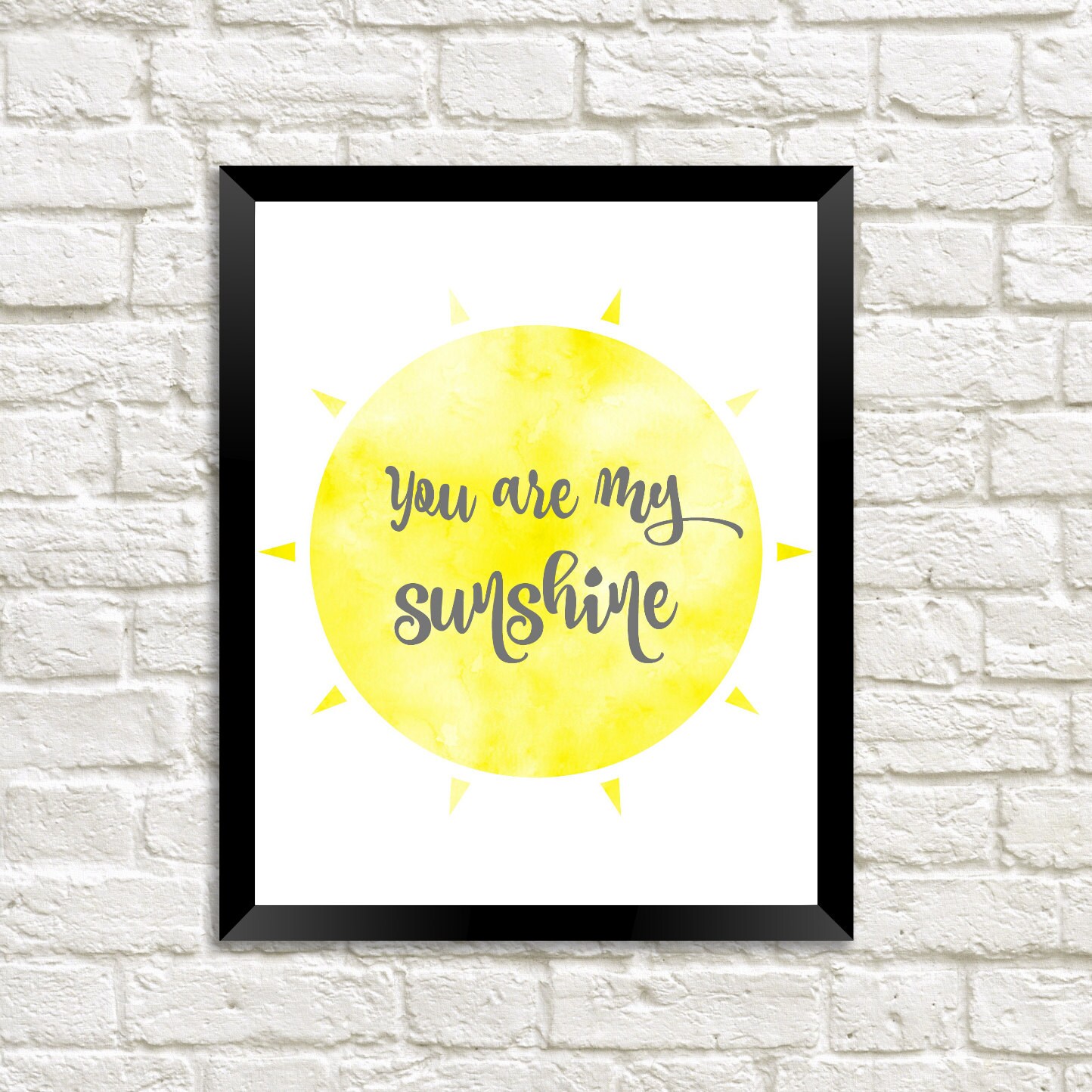 You Are My Sunshine nursery wall art nursery poster