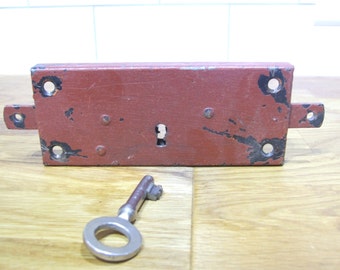 Working French Vintage Door Lock and key