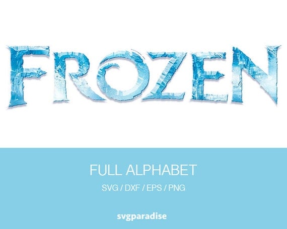 Frozen Alphabet Svg Frozen Font Alphabet Svg Eps Dxf Png