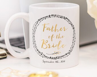 Father of the Bride mug, customized Father of the Bride gift