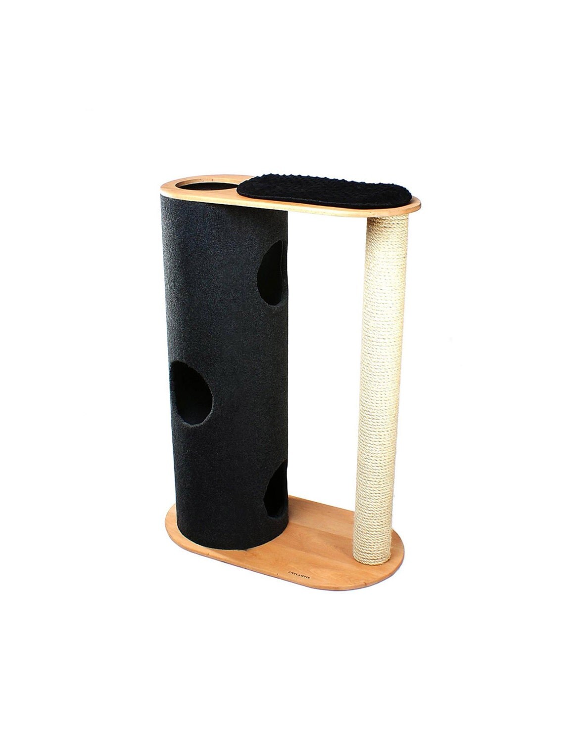 Solid wood scratching post Cat tube house / cat tree