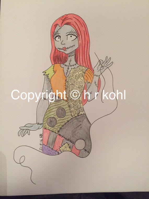 Nbc Sally drawing by JokerArtTreasures on Etsy