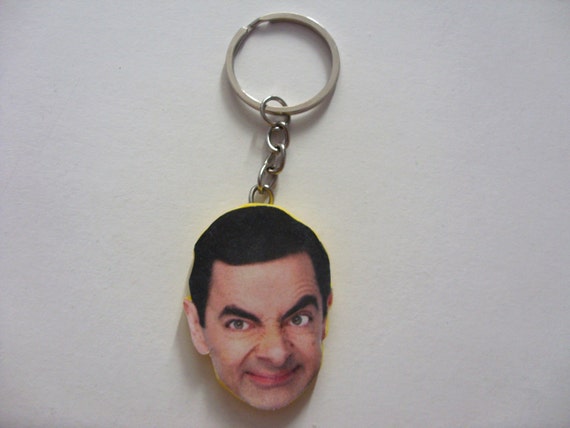 mr bean teddy keychain