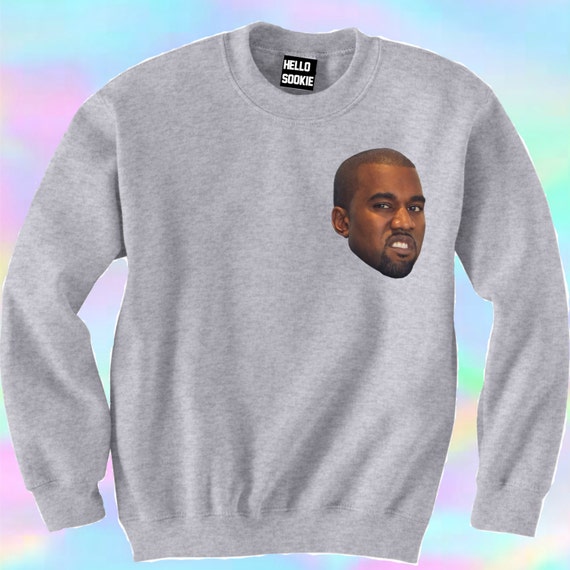 Kanye Sweater. Pop Culture Jumper. Celebrity Sweatshirt.