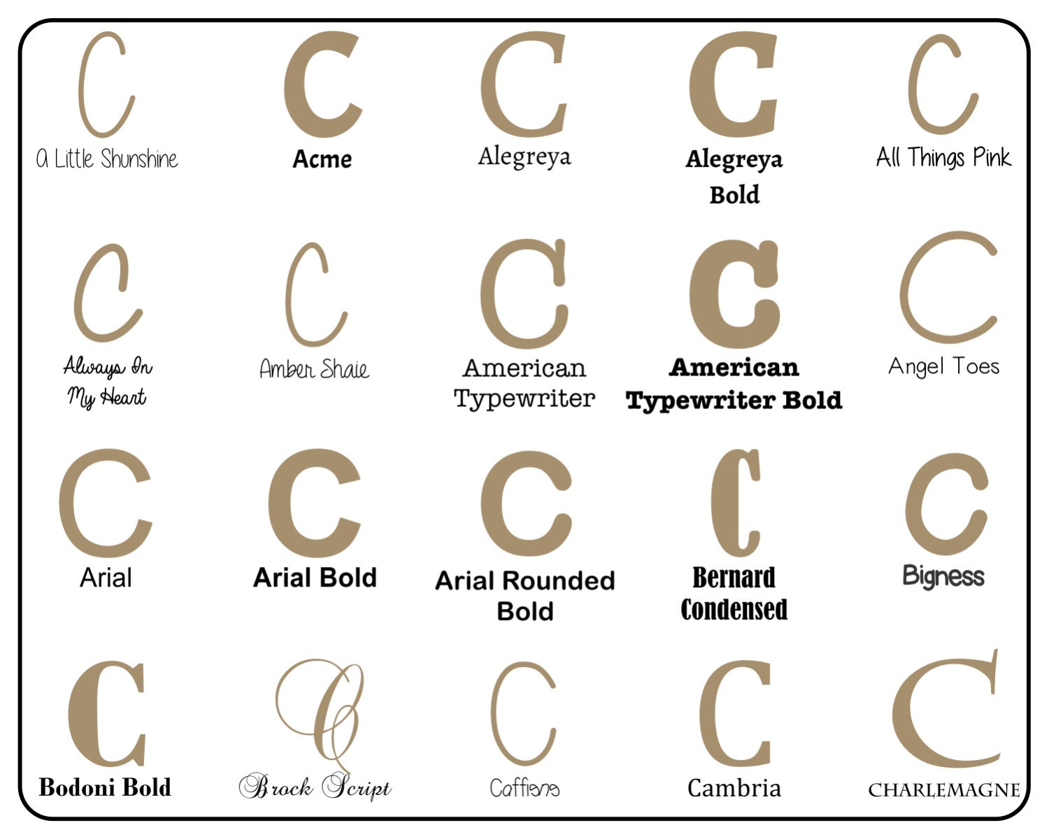 Wooden Letter C Capital Unfinished Unpainted Perfect