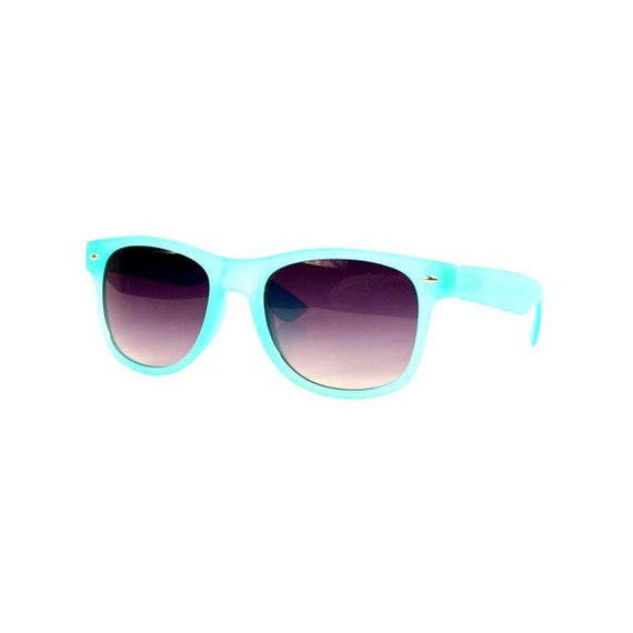 Items similar to Retro Neon Blue Sunglasses on Etsy