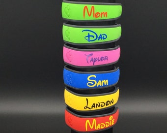 Custom Disney Magic Band Decals /Glossy or Glitter Decal/ Magic band 2.0 decal.Personalized Magic Band. Magic Band Name. Disney Band Decal
