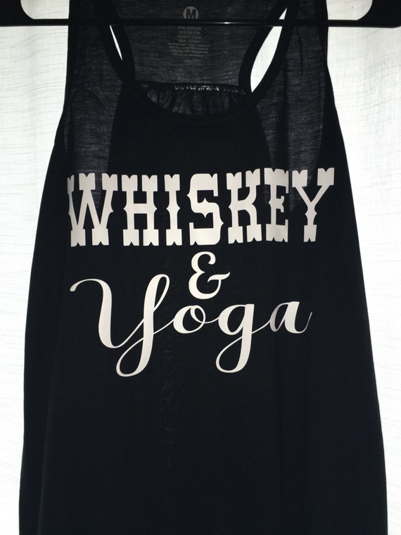 whiskey and yoga t shirt