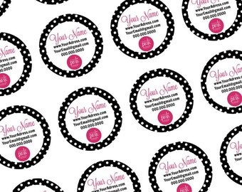 Perfectly Posh Round Personalized Sticker labels - Digital Download - Graphic Design - Stationary Posh Sample stickers Perfectly Posh