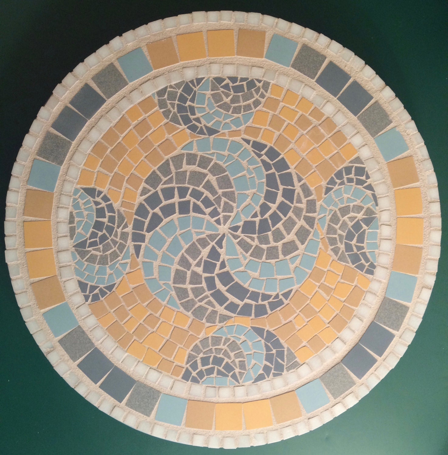 Mosaic Lazy Susan by danielbaylessmosaics on Etsy