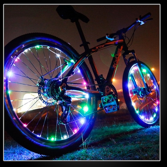 Rechargeable Multicolor LED Bicycle Wheel Lights with USB