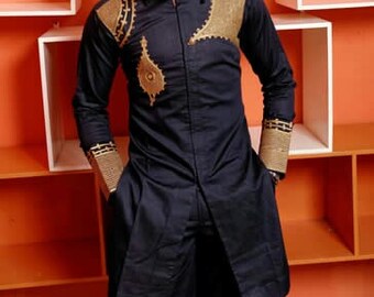 African Clothing, Dashiki, African shirt, African men's attire, wedding suit, wedding,African men's wear. top and pant.