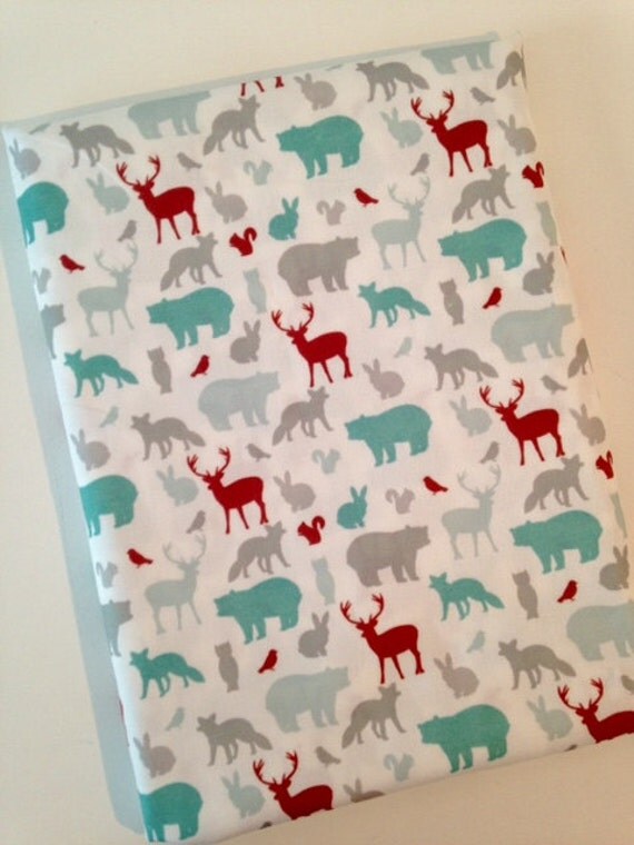 Woodland Animals Cotton Quilting Fabric. Fabric by the Yard.