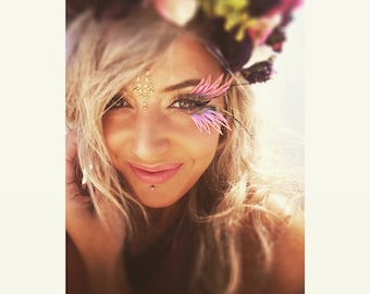 Festival eye lashes! face gems, Halloween, Burning man, mermaid, embelishments