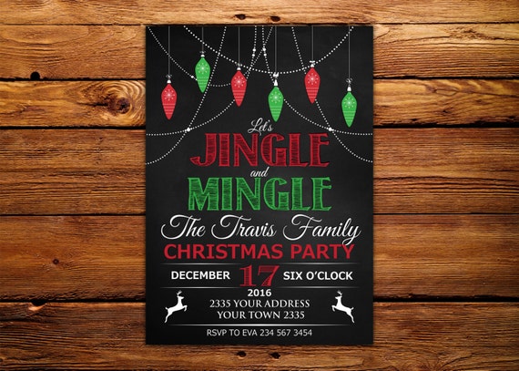Jingle And Mingle Invitations 2