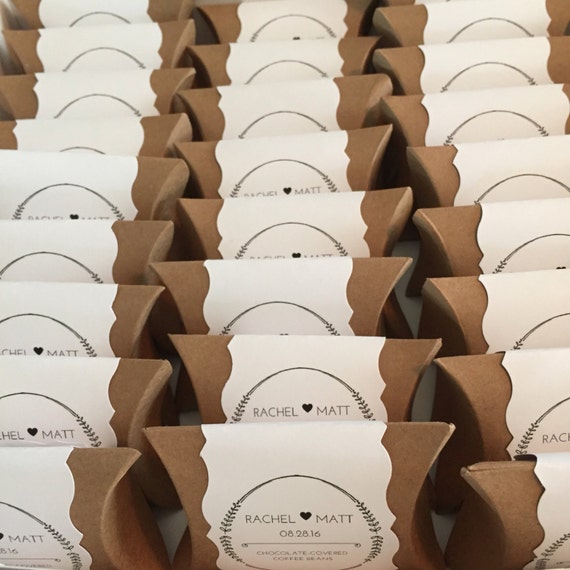 ChocolateCovered Coffee Bean Wedding FavorsPersonalized 25