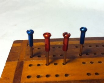 Cribbage Pegs Bicycle Spoke & Nipple Anodized Alloy Nipple w Stainless Spokes