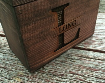 Rustic Recipe Box, Recipe Holder, Kitchen Organizer, Wedding Gift, Housewarming Gift, Christmas Gift