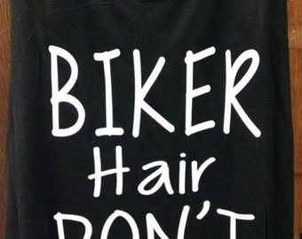 bike hair dont care shirt