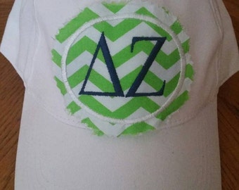 Adult Sorority Rag patch Monogrammed baseball hat
