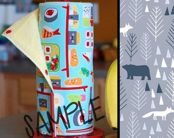 Unpaper Towel | Reusable Paper Towel - Arctic Woods Tree Saver Towel | Kitchen Towel | Snapping Cloth Paperless Towel